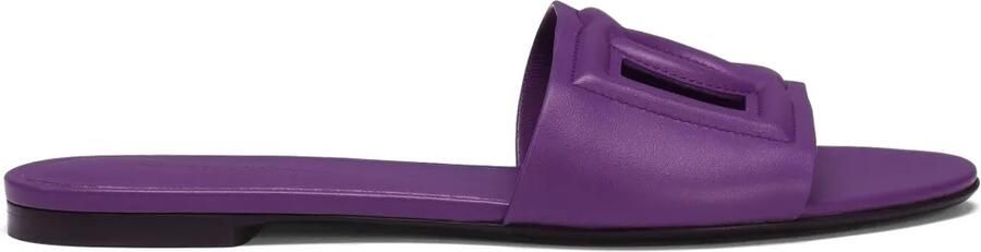 Dolce & Gabbana Leren sandalen Paars