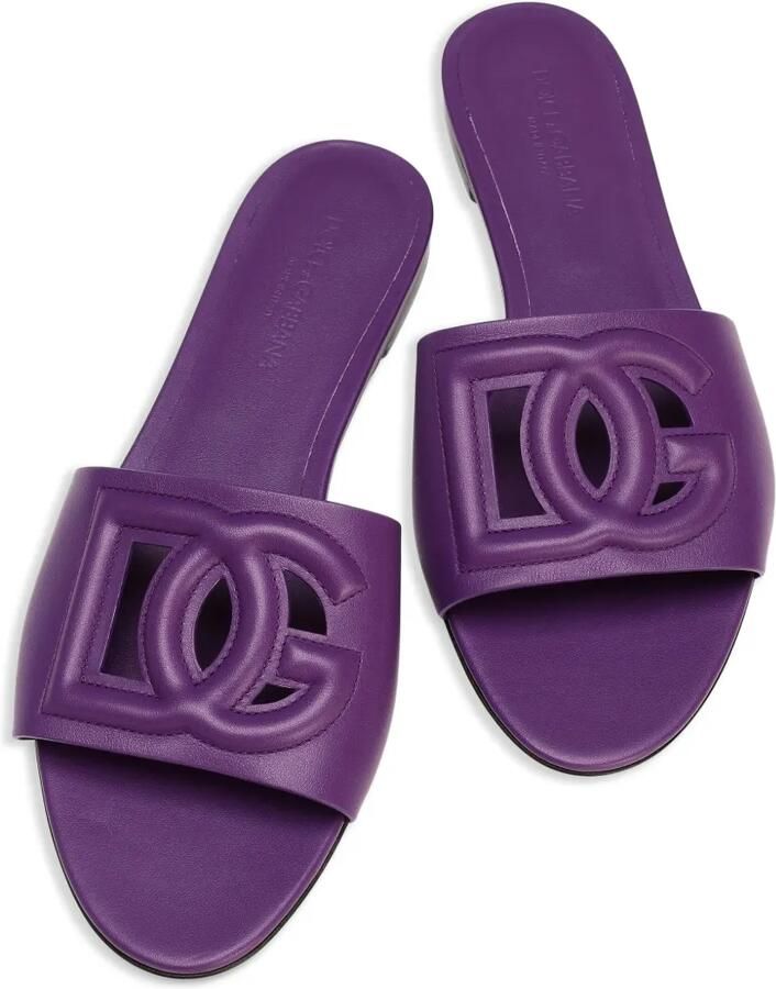 Dolce & Gabbana Leren sandalen Paars - Foto 2