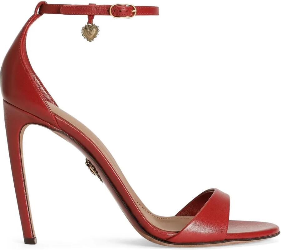 Dolce & Gabbana Leren sandalen Rood