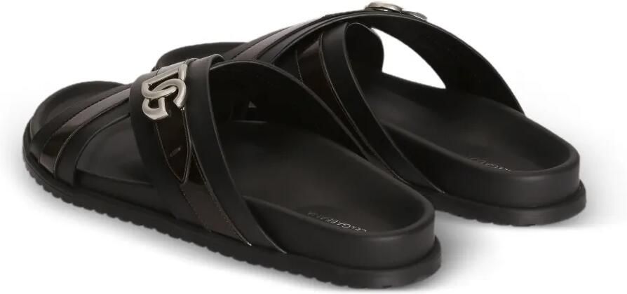 Dolce & Gabbana Leren sandalen Zwart - Foto 2