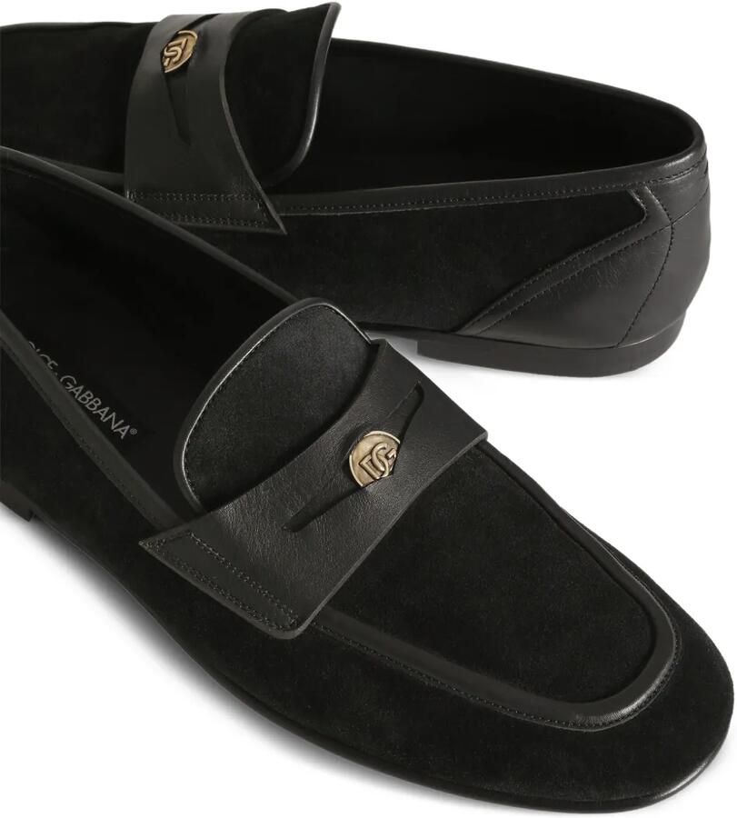 Dolce & Gabbana Leren slippers Zwart - Foto 2