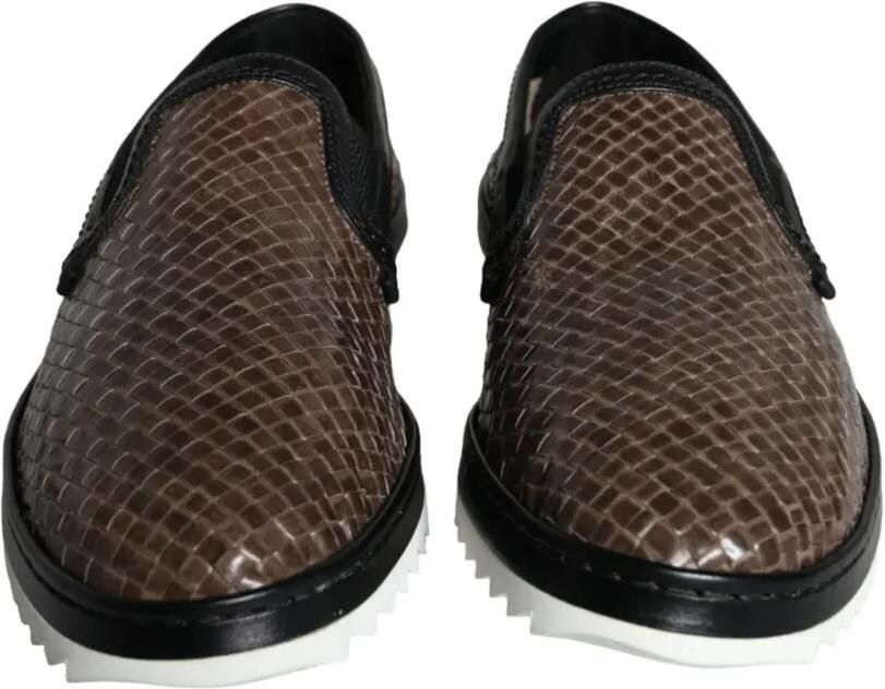 Dolce & Gabbana Leren sneakers Bruin - Foto 2