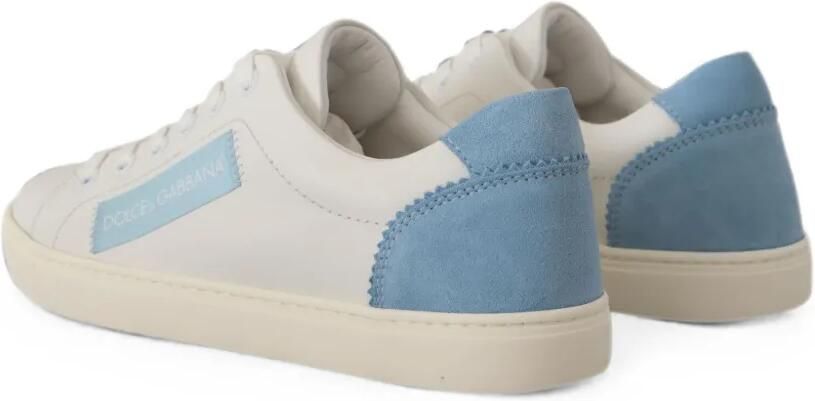 Dolce & Gabbana Leren sneakers met logopatch Wit - Foto 2