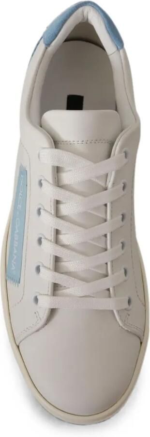Dolce & Gabbana Leren sneakers met logopatch Wit - Foto 3