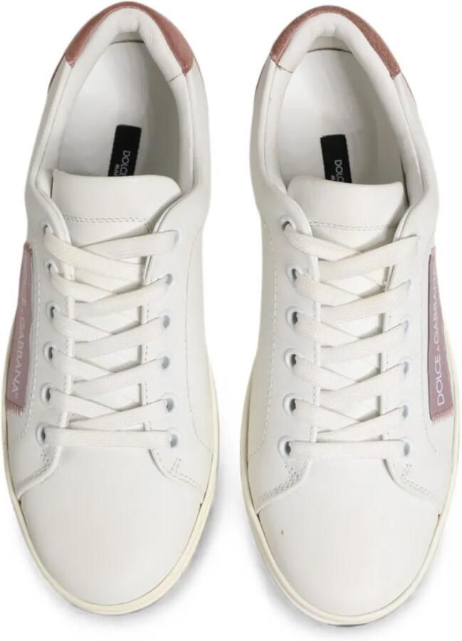 Dolce & Gabbana Leren sneakers met logopatch Wit - Foto 2
