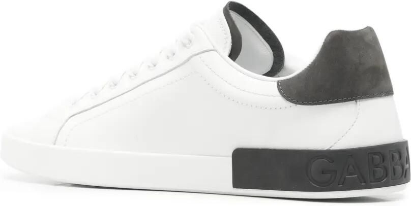 Dolce & Gabbana Leren sneakers met logoplakkaat Wit - Foto 3