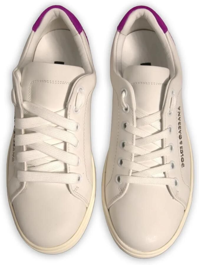 Dolce & Gabbana Leren sneakers met suède vlak Beige - Foto 2