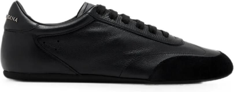 Dolce & Gabbana Leren sneakers met vlakken Zwart