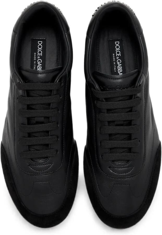 Dolce & Gabbana Leren sneakers met vlakken Zwart - Foto 3