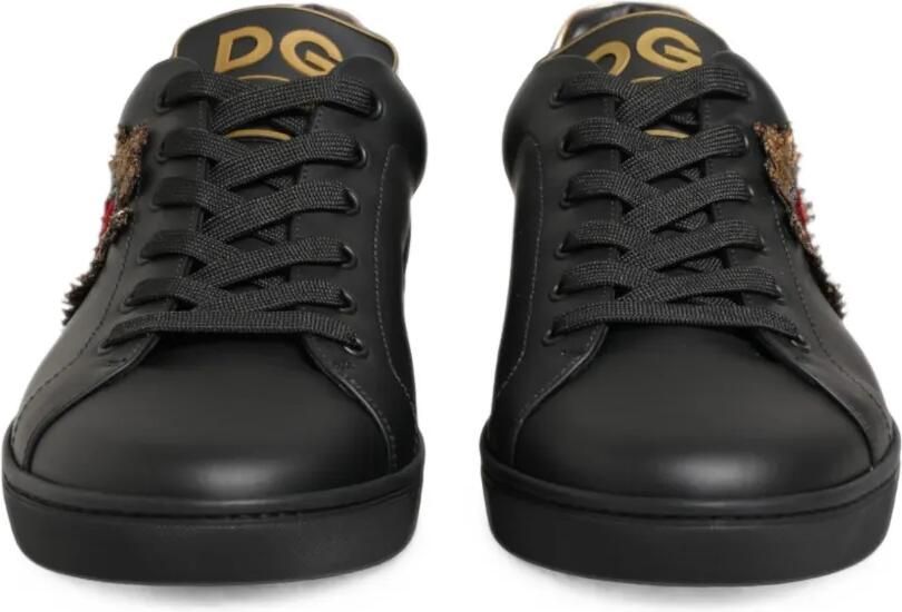 Dolce & Gabbana Leren sneakers verfraaid met hartjes Zwart - Foto 2