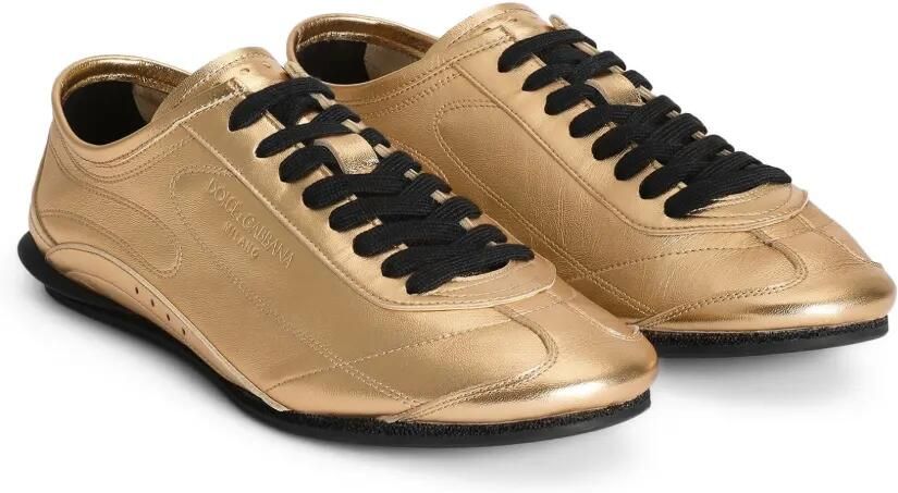 Dolce & Gabbana Lipari kalfsleren sneakers Goud - Foto 2