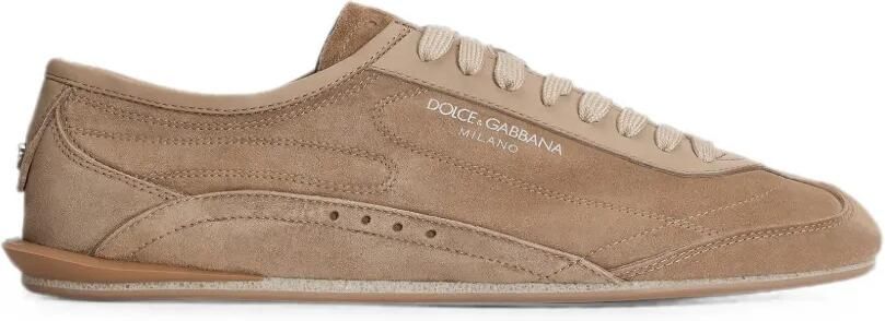 Dolce & Gabbana Lipari Plus kalfsleren sneakers Bruin