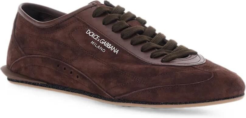 Dolce & Gabbana Lipari suède sneakers met logo-detail Bruin - Foto 2