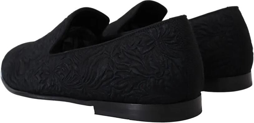 Dolce & Gabbana Loafers met bloemen-jacquard en brokaat Zwart - Foto 3