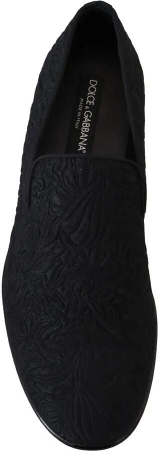 Dolce & Gabbana Loafers met bloemen-jacquard en brokaat Zwart - Foto 4