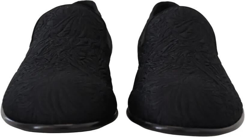 Dolce & Gabbana Loafers met bloemen-jacquard en brokaat Zwart - Foto 2
