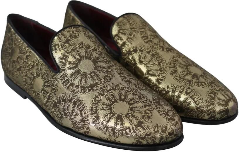 Dolce & Gabbana Loafers met bloemen-jacquard Goud - Foto 2
