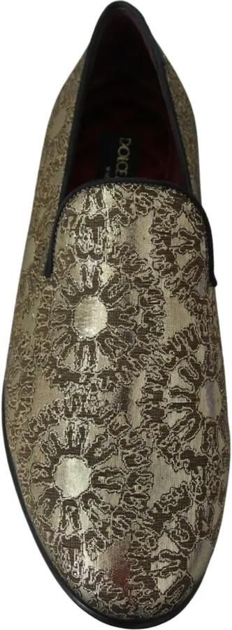Dolce & Gabbana Loafers met bloemen-jacquard Goud - Foto 4