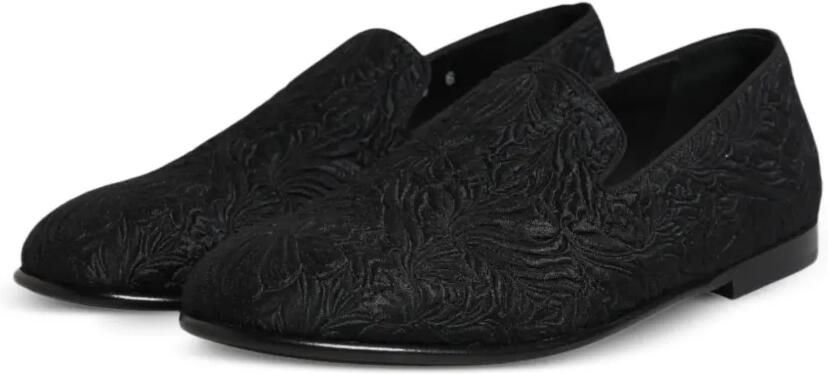 Dolce & Gabbana Loafers met bloemen-jacquard Zwart - Foto 3