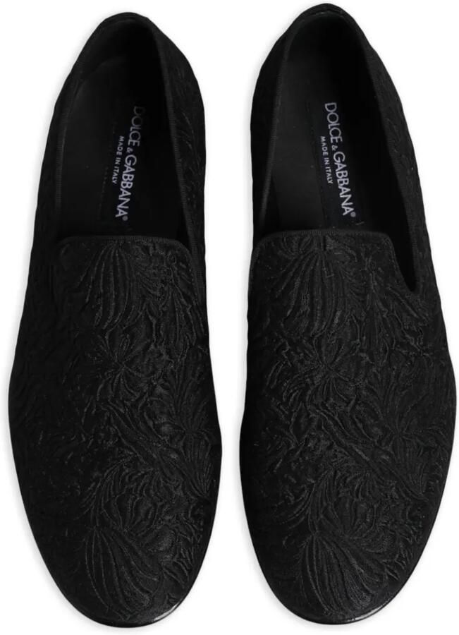 Dolce & Gabbana Loafers met bloemen-jacquard Zwart - Foto 2