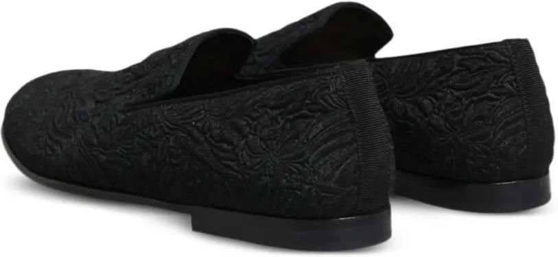 Dolce & Gabbana Loafers met bloemen-jacquard Zwart - Foto 4