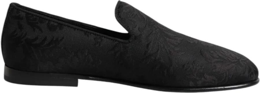 Dolce & Gabbana Loafers met bloemenprint Zwart