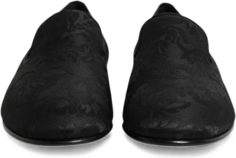 Dolce & Gabbana Loafers met bloemenprint Zwart - Foto 2