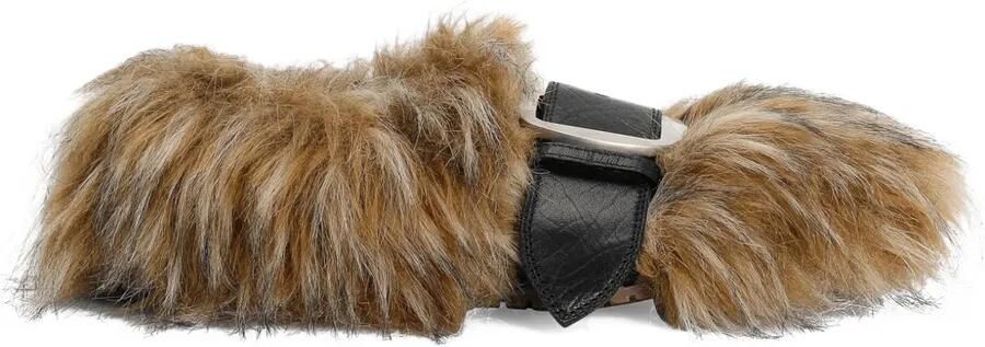 Dolce & Gabbana Loafers met bont gesp Bruin