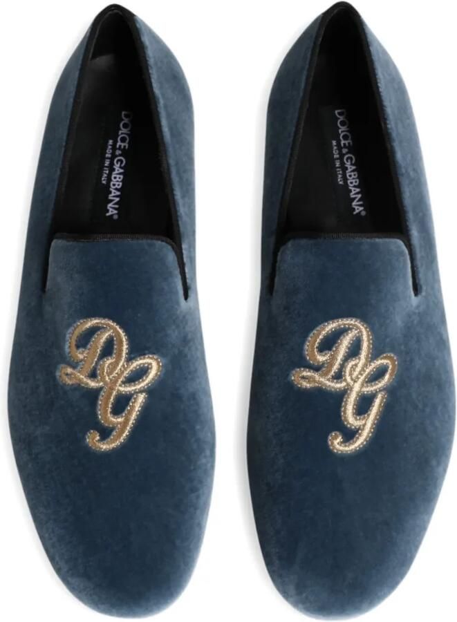 Dolce & Gabbana Loafers met borduurwerk Blauw - Foto 2