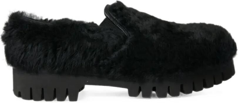 Dolce & Gabbana Loafers met chunky zool Zwart