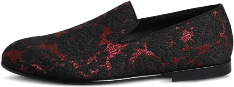 Dolce & Gabbana Loafers met jacquard en kant Zwart - Foto 5