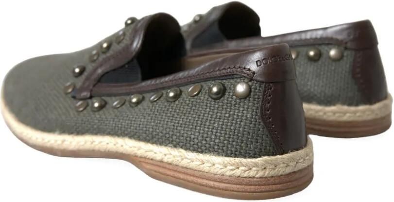 Dolce & Gabbana Loafers met leren afwerking en studs Groen - Foto 3