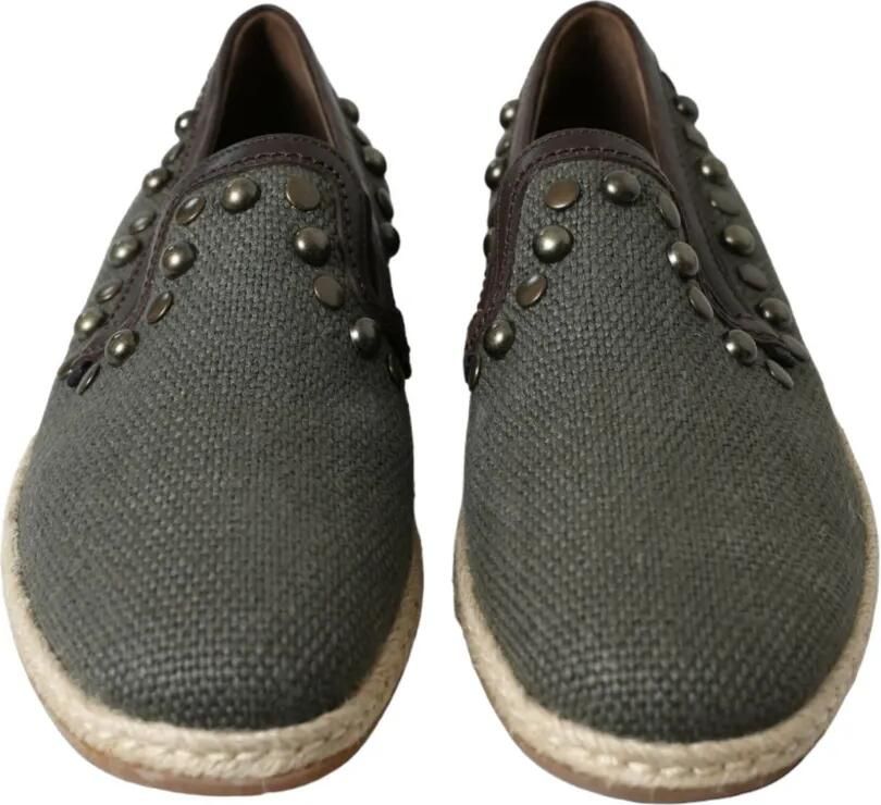 Dolce & Gabbana Loafers met leren afwerking en studs Groen - Foto 2