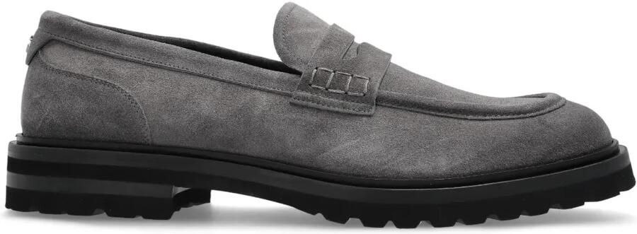 Dolce & Gabbana Loafers met logoplakkaat Grijs