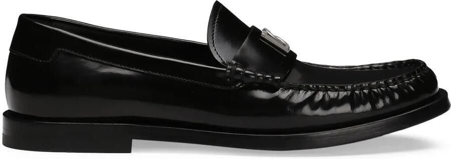 Dolce & Gabbana Loafers met logoplakkaat Zwart