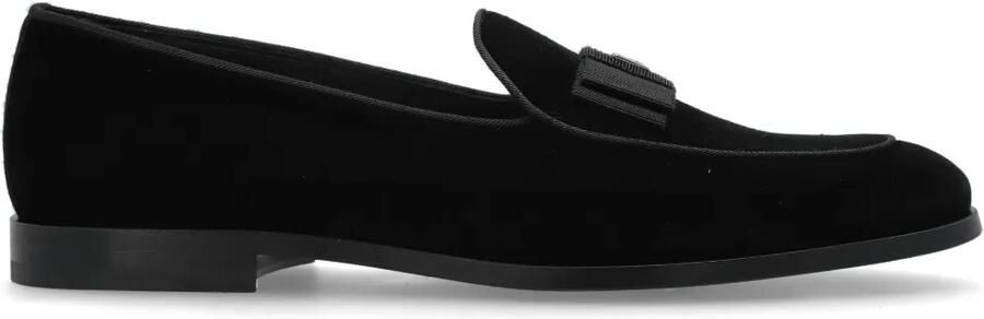 Dolce & Gabbana Loafers met logoplakkaat Zwart