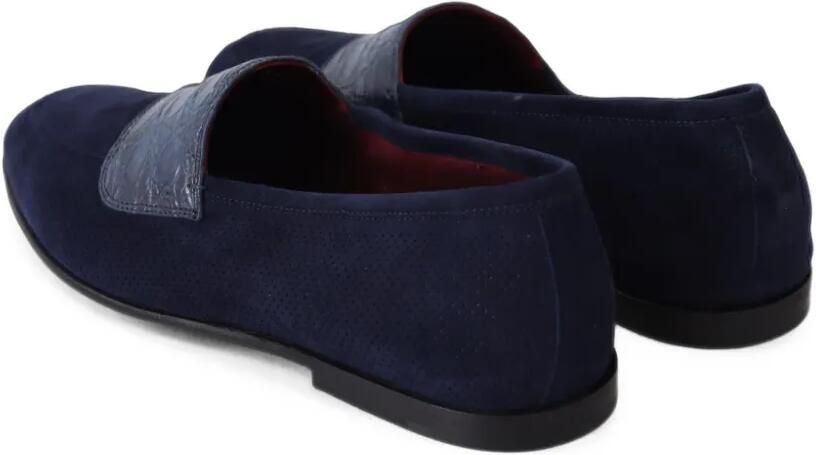 Dolce & Gabbana Loafers met ronde neus Blauw - Foto 4