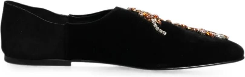 Dolce & Gabbana Loafers verfraaid met kristallen Zwart