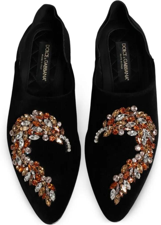 Dolce & Gabbana Loafers verfraaid met kristallen Zwart - Foto 2