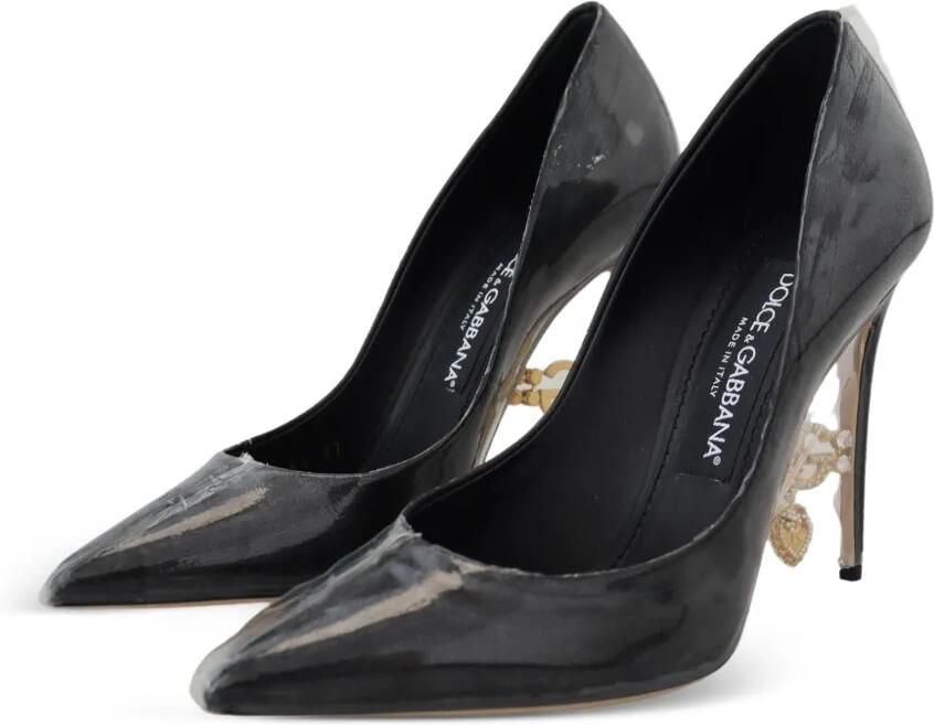 Dolce & Gabbana logo-charm pumps Zwart - Foto 3