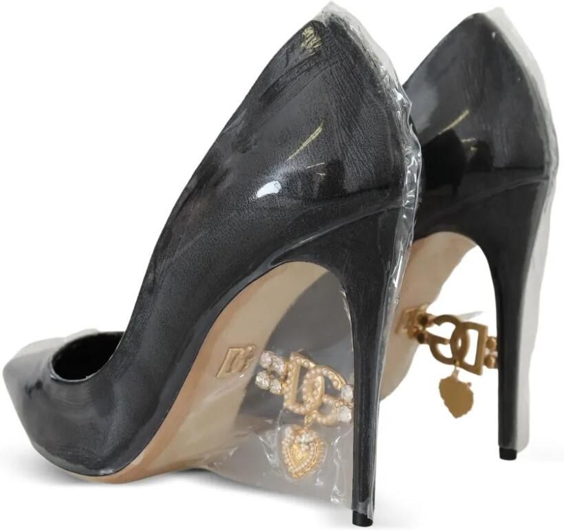 Dolce & Gabbana logo-charm pumps Zwart - Foto 2