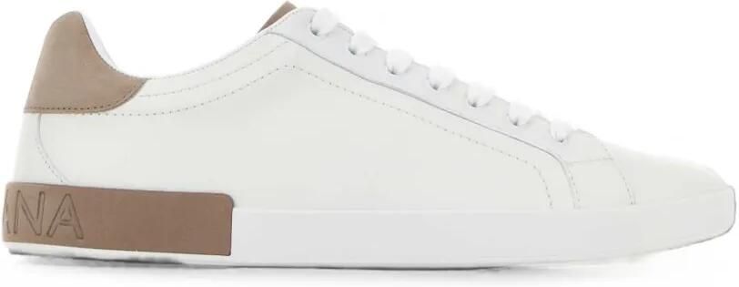Dolce & Gabbana logo-embossed panelled sneakers Wit