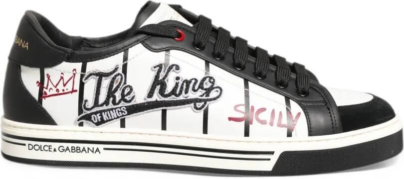 Dolce & Gabbana logo-patch low-top sneakers Wit