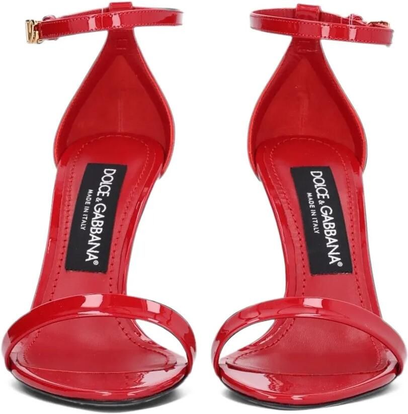 Dolce & Gabbana Lakleren sandalen met logo Rood - Foto 3