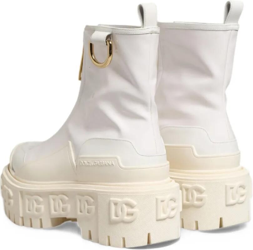 Dolce & Gabbana logo-plaque ankle boots Wit - Foto 3