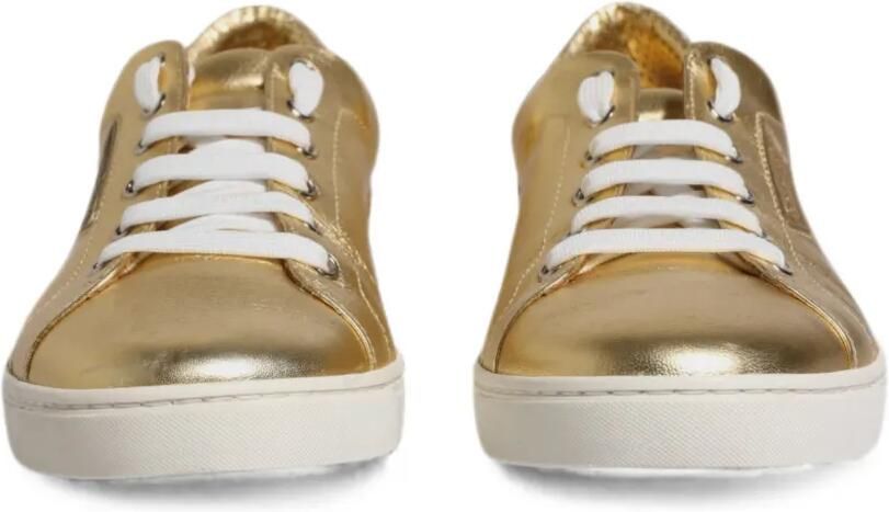 Dolce & Gabbana London leren sneakers Goud - Foto 3