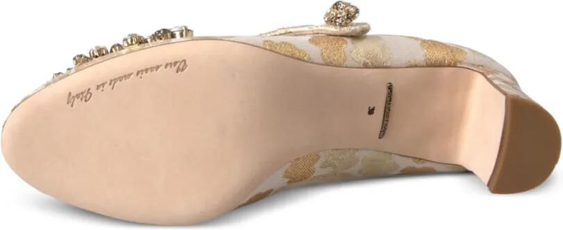 Dolce & Gabbana Mary Jane pumps verfraaid met kristallen en jacquard Goud - Foto 5