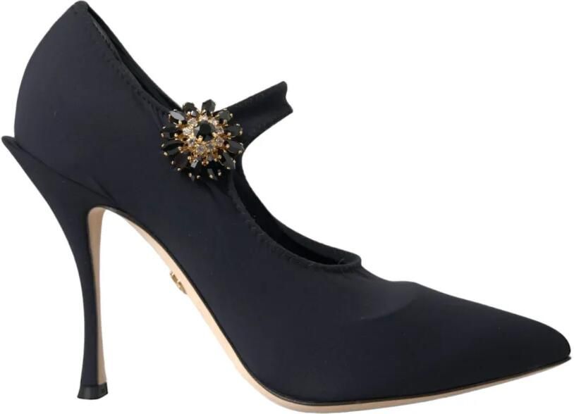 Dolce & Gabbana Mary Jane pumps verfraaid met kristallen Zwart