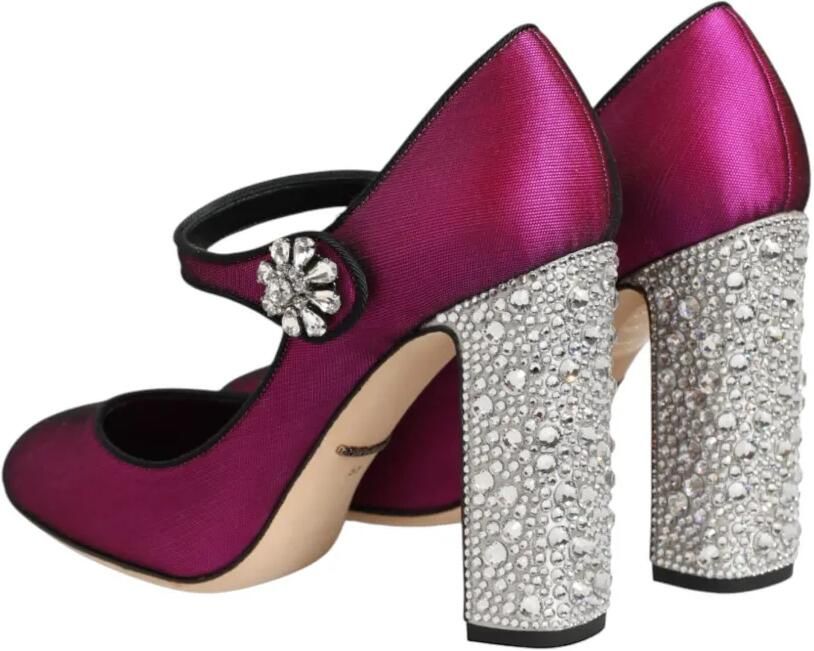 Dolce & Gabbana Mary Jane pumps verfraaid met stras Roze - Foto 5