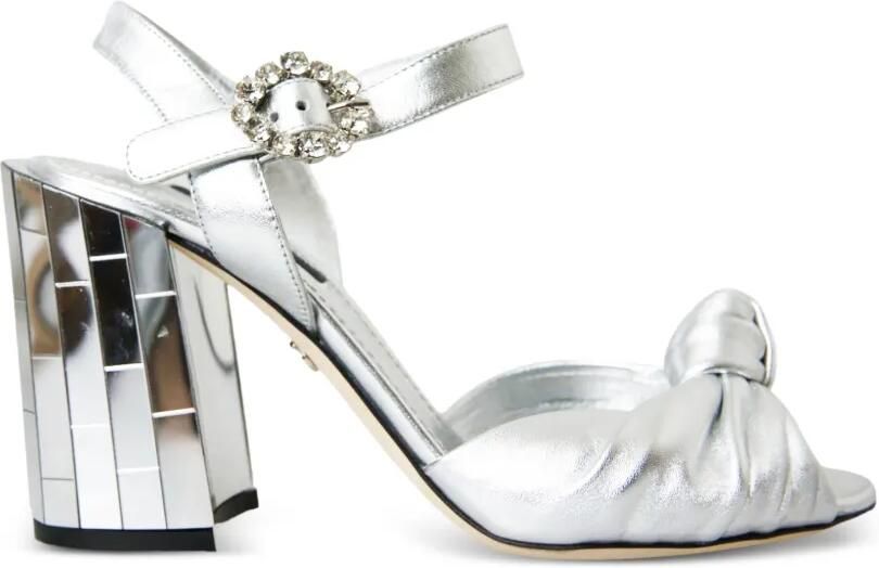 Dolce & Gabbana Metallic sandalen Zilver